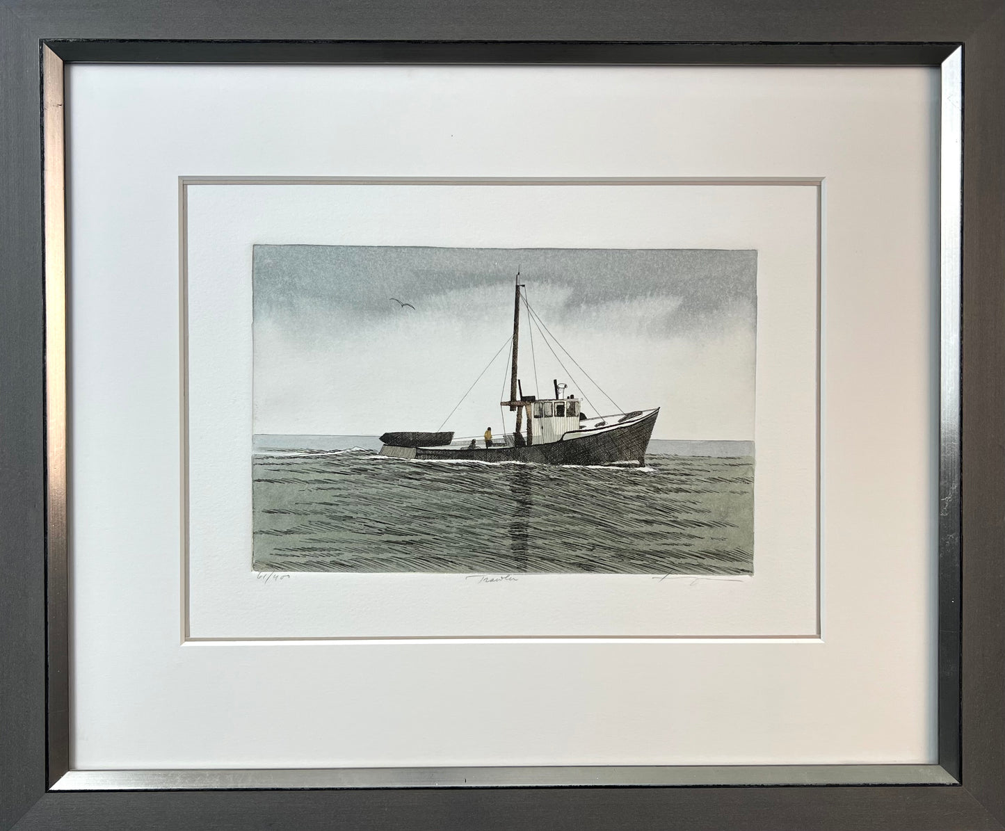Kaczmarek, Frank, Trawler, 15 x 23cm, 61/400, Farbradierung