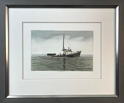 Kaczmarek, Frank, Trawler, 15 x 23cm, 61/400, Farbradierung
