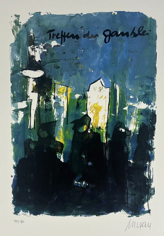 Mueller-Stahl, Armin, Treffen der Gaukler, 32 x 22,5cm, Giclée-Print