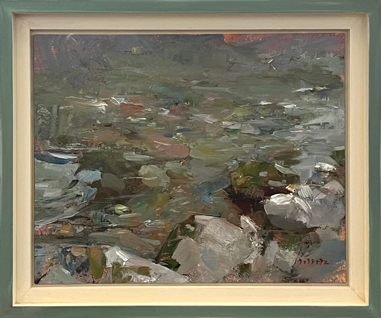 Wirtz, Björn, Uferzeiten, 24 x 30cm, Ölgemälde