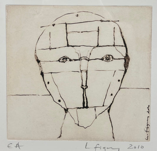 Figueroa, Lucia, Kopf VII, 15 x 20cm, e.a., Radierung, 2010