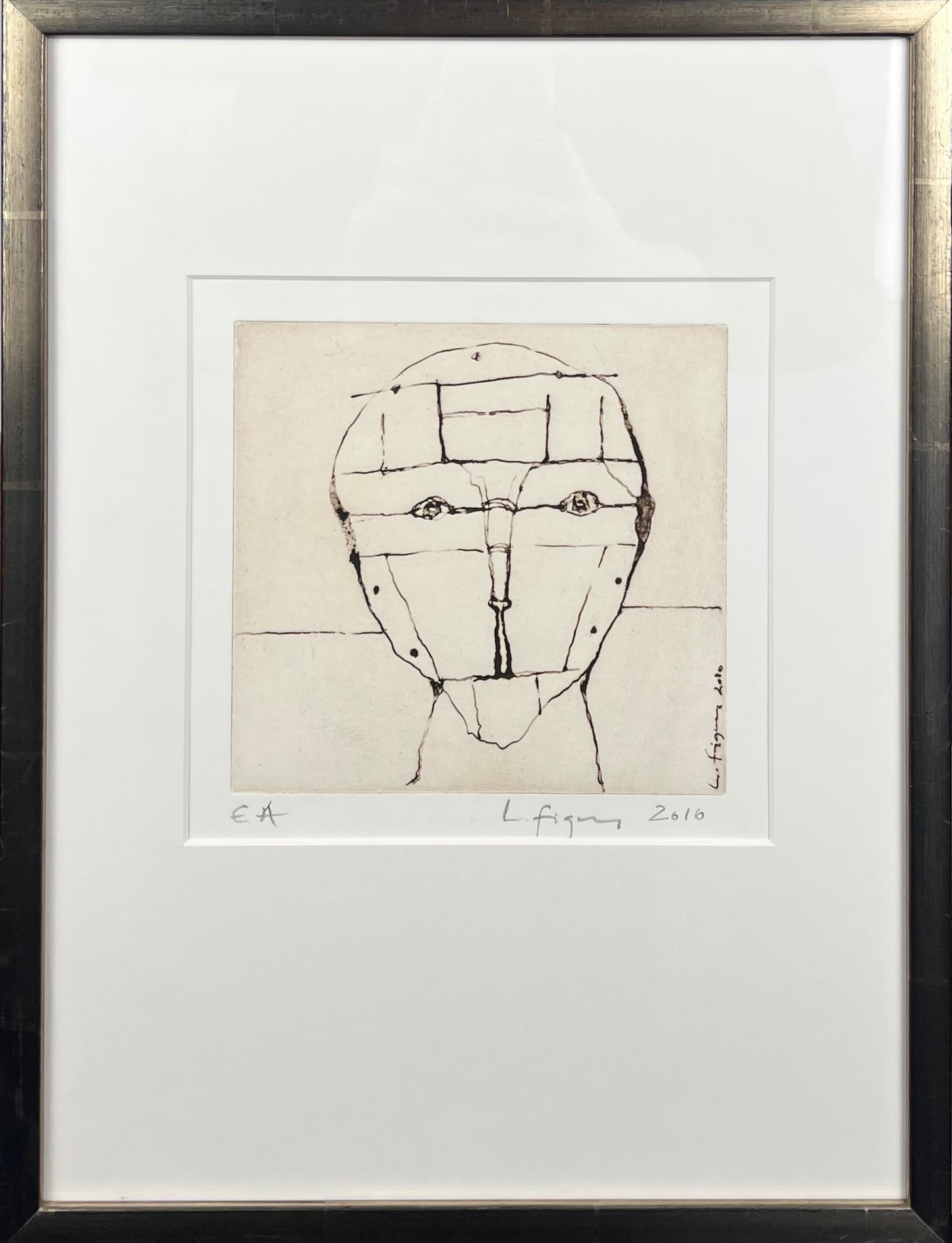Figueroa, Lucia, Kopf VII, 15 x 20cm, e.a., Radierung, 2010