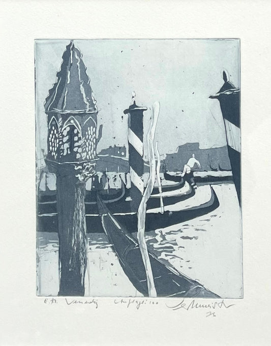 Werkmeister, Wolfgang, Venedig I, 16 x 13 cm, e.a., Radierung