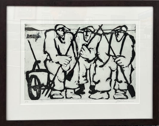 Beckmann, Otto, Verweigerung, 56 x 38,5cm, Radierung