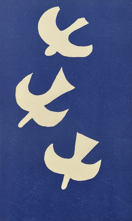 Braque, Georges, Vögel I, 1955, 35 x 26cm, Lithografie