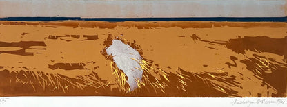 Nesterova, Anastasiya, Vogelparadies, 27 x 67cm, 1/5, Farbholzschnitt