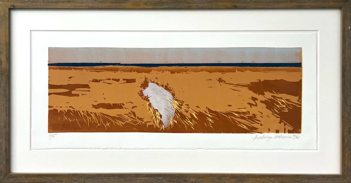Nesterova, Anastasiya, Vogelparadies, 27 x 67cm, 1/5, Farbholzschnitt