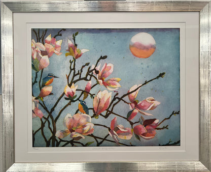 Votteler, Jutta, Große Magnolien, 49,5 x 62cm, 67/150, Farbradierung