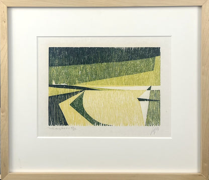 Hermanns, Gerhard, Waasfrees, 14 x 20cm, XII/XV, Holzschnitt, 1982
