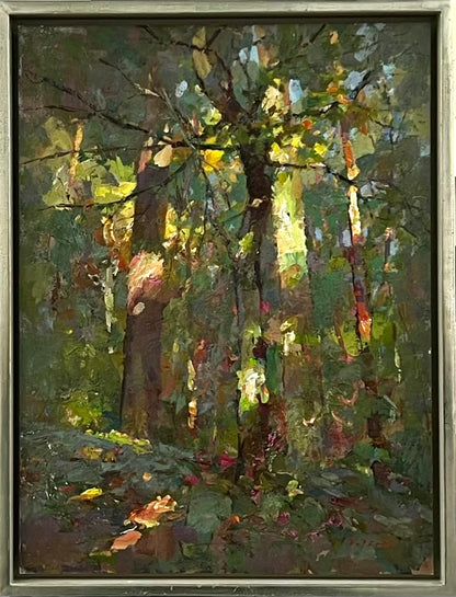 Wirtz, Björn, Waldgewebe, 40 x 30cm, Ölgemälde