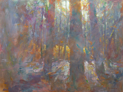 Wirtz, Börn, Waldlicht, 60 x 80cm, Ölgemälde