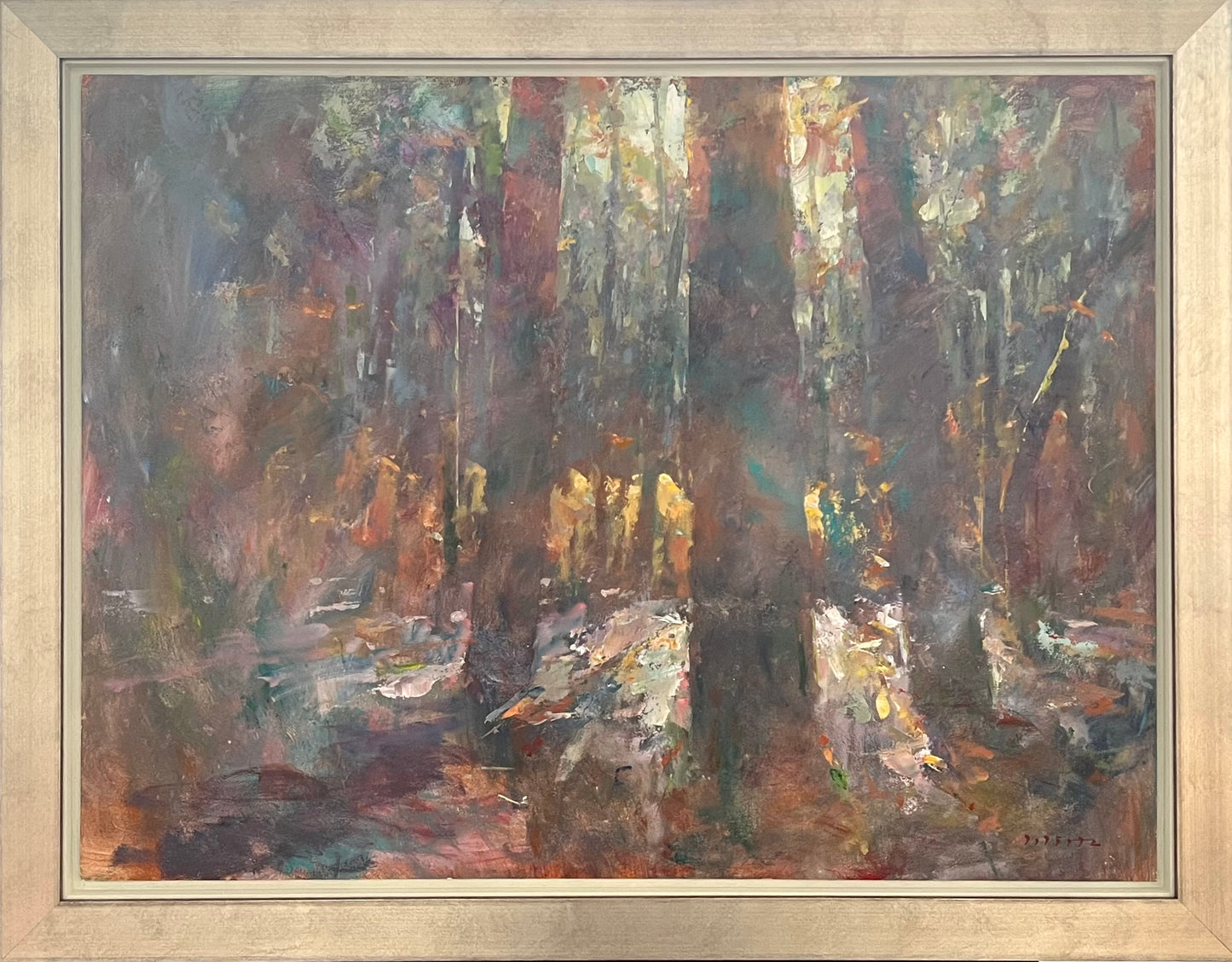 Wirtz, Börn, Waldlicht, 60 x 80cm, Ölgemälde