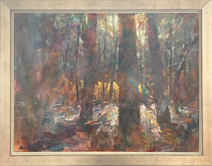 Wirtz, Börn, Waldlicht, 60 x 80cm, Ölgemälde