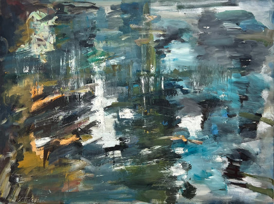 Thiessen, Vivien, Wasserspiegel, 60 x 80cm, Ölgemälde