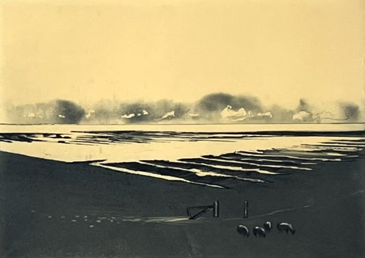 Werkmeister, Wolfgang, Watt IV farbig, 21 x 29,5cm, 10/100, Radierung, 1995