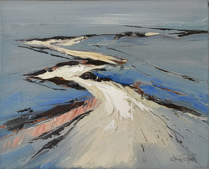 Tegtmeier, Claus, Wattlahnung, 24 x 30cm, Öl auf Leinwand