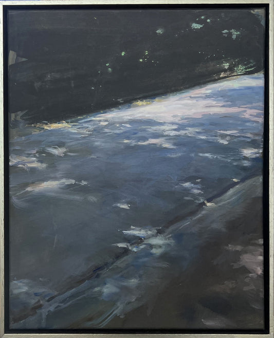 Weiner, Corinna, Licht und Schatten auf dem Weg zum Meer, Öl auf Leinwand, 50 x 40 cm