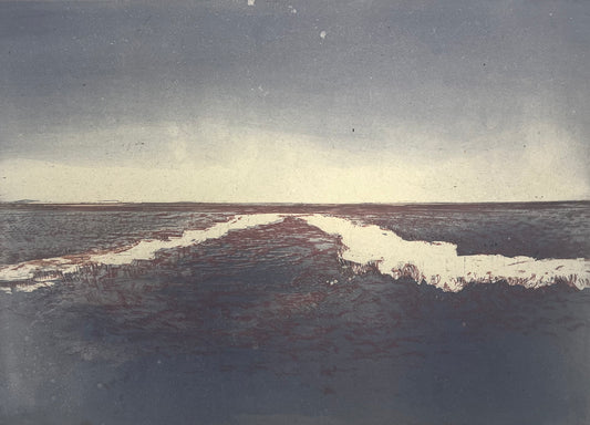 Werkmeister, Wolfgang, Abend am Moor, 41 x 54cm, 21/100, Radierung, 1994