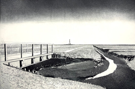 Werkmeister, Wolfgang, Westerhever Leuchtturm, 38,7 x 57,5cm, 2/85, Westküstenzyklus I, Radierung