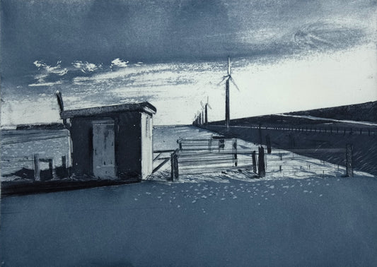 Werkmeister, Wolfgang, Windräder IV, 21 x 29,5cm, 13/100, Radierung