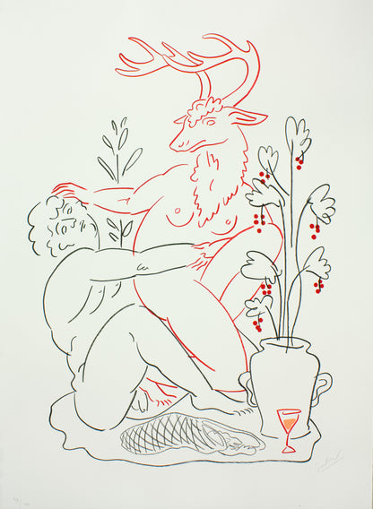Westerberg, Sif Itona, Verhandlung, 69 x50cm, 98/100, Lithografie
