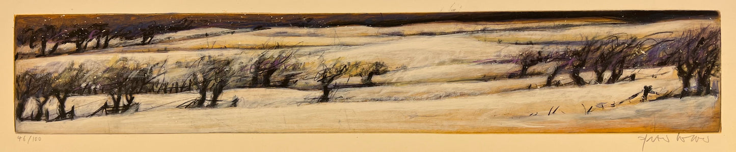 Wever, Peter, Winterland, 14 x 79,5cm, 46/100, Radierung