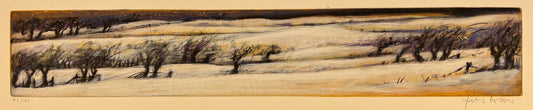 Wever, Peter, Winterland, 14 x 79,5cm, 46/100, Radierung