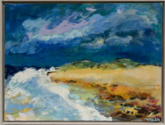 Hansen, Ulrike, Wildes Meer, 60 x 80cm, Eitempera auf Leinwand, 2026