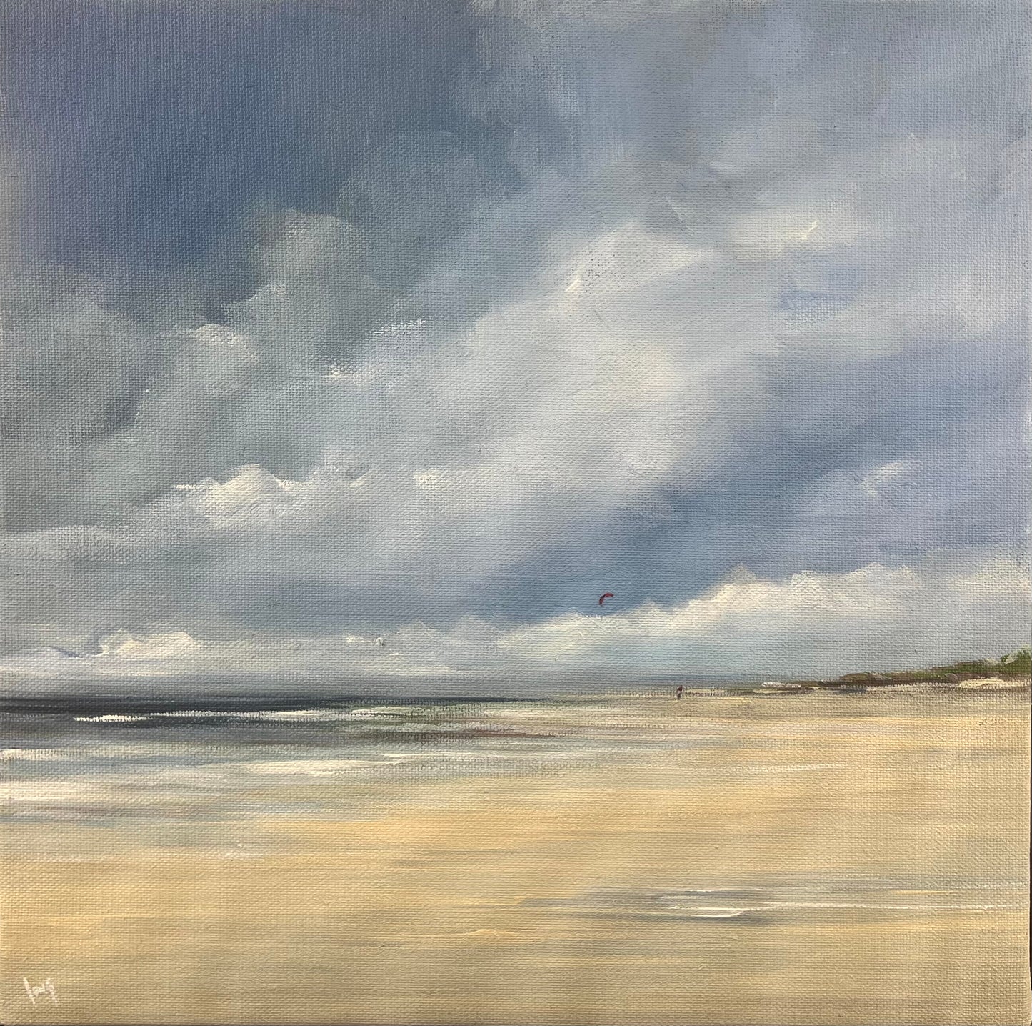 Ramm, Ines, Wind, 40 x 40cm, Acrylgemälde