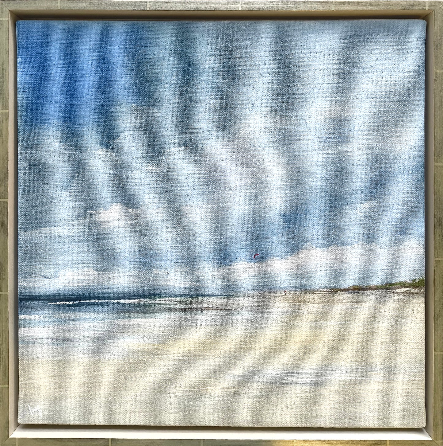 Ramm, Ines, Wind, 40 x 40cm, Acrylgemälde