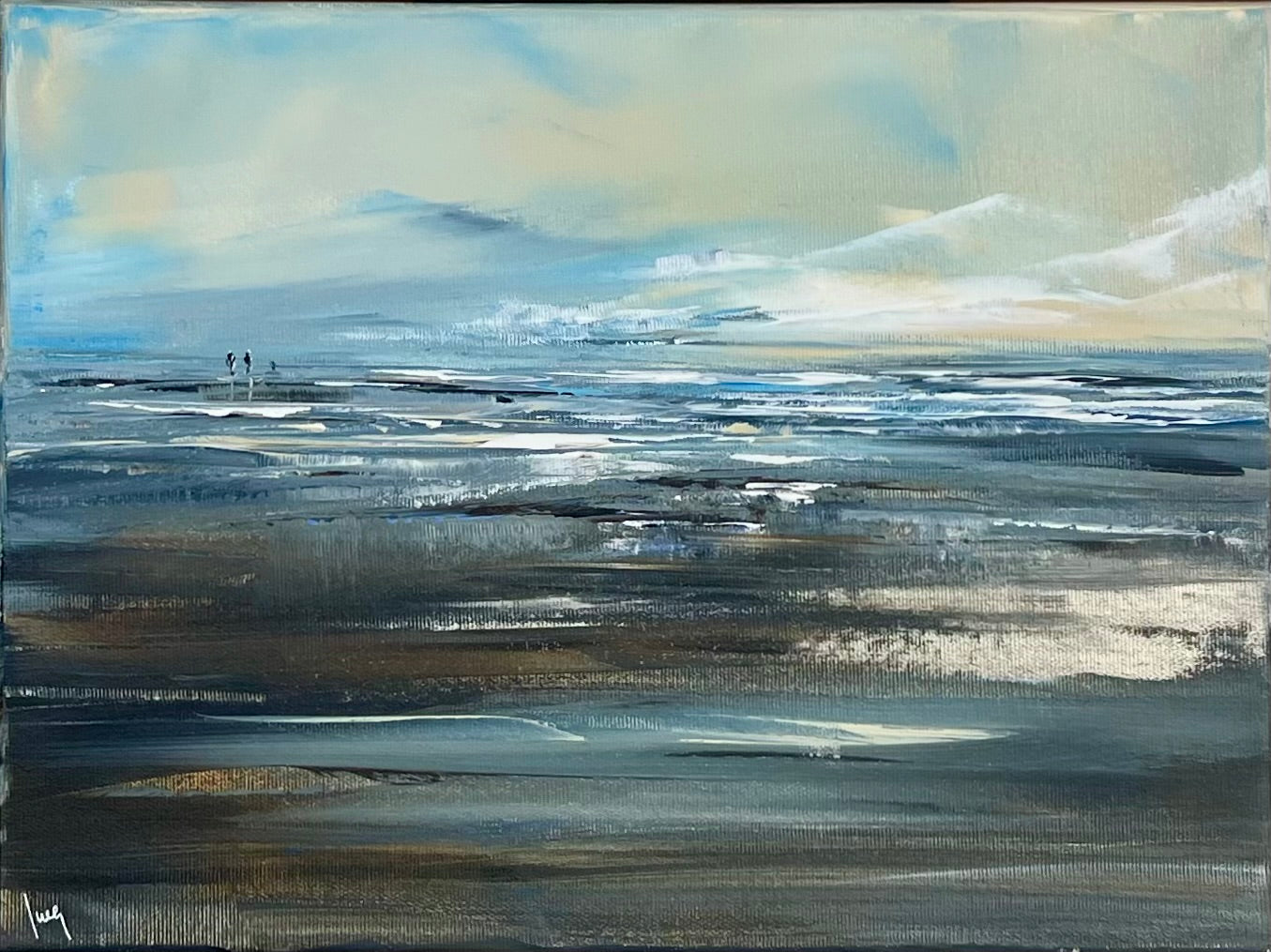 Ramm, Ines, Winterlicht, 30 x 40cm, Acrylgemälde
