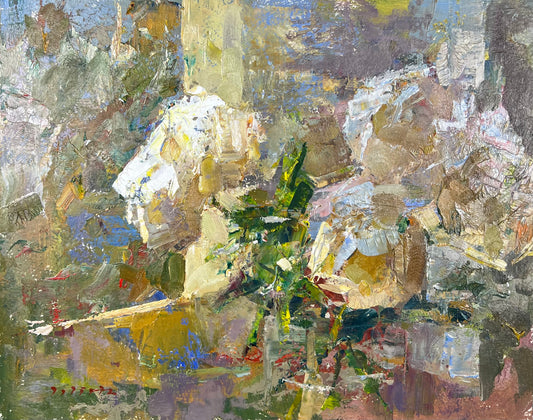 Wirtz, Björn, Pfingstrosen, 24 x 30cm, Ölgemälde