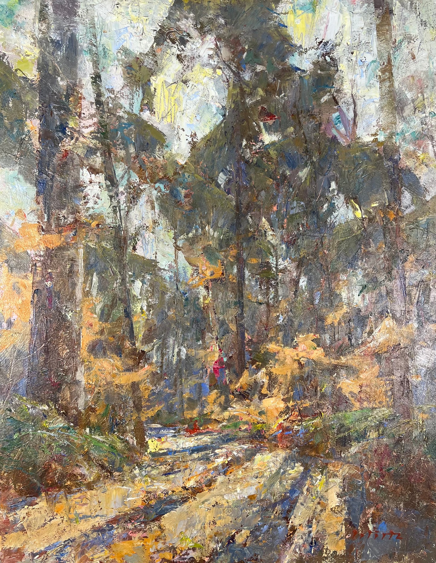 Wirtz, Björn, Rhythmus des Waldes, 50 x 40cm, Ölgemälde