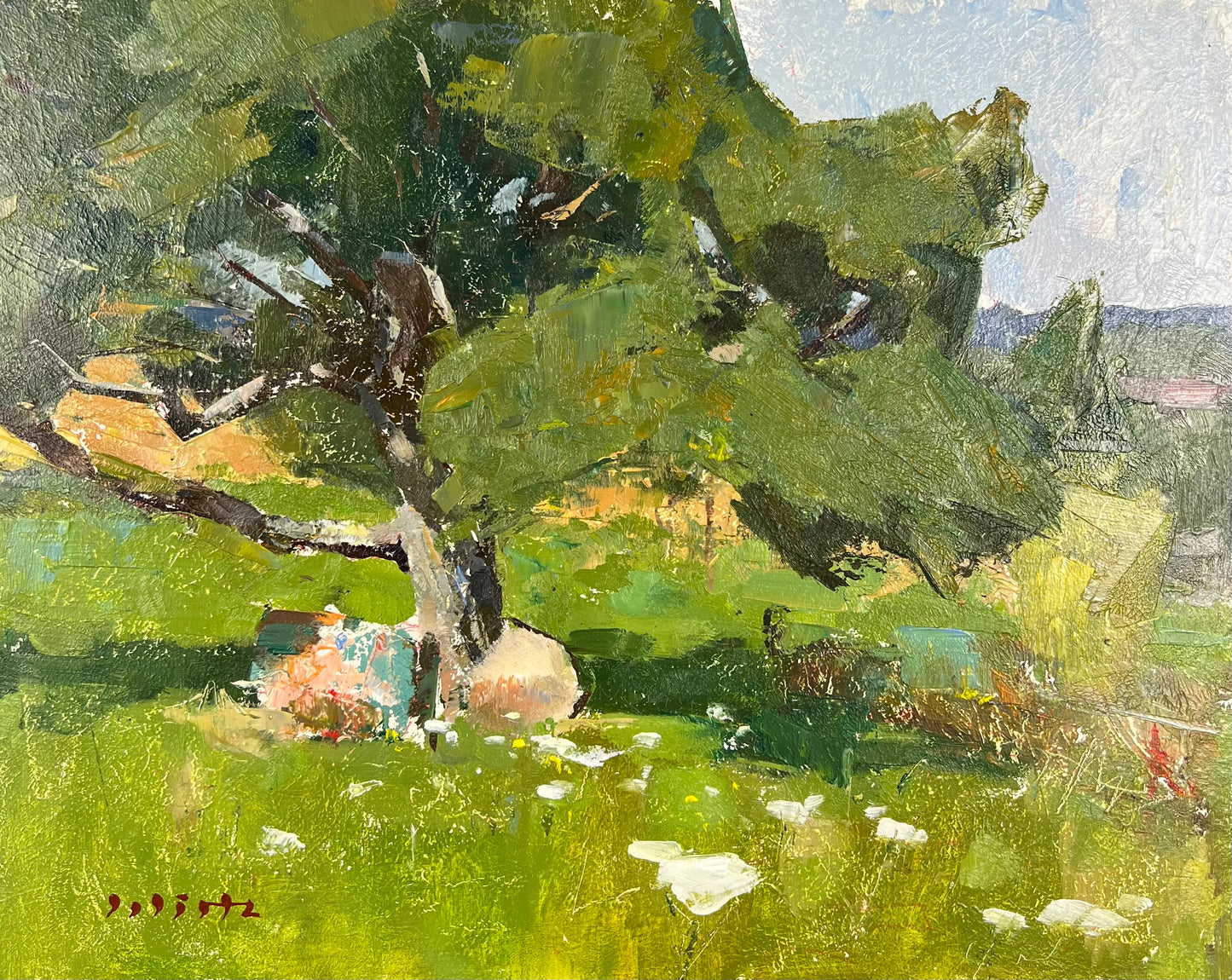Wirtz, Björn, Sommer, 24 x 30cm, Ölgemälde