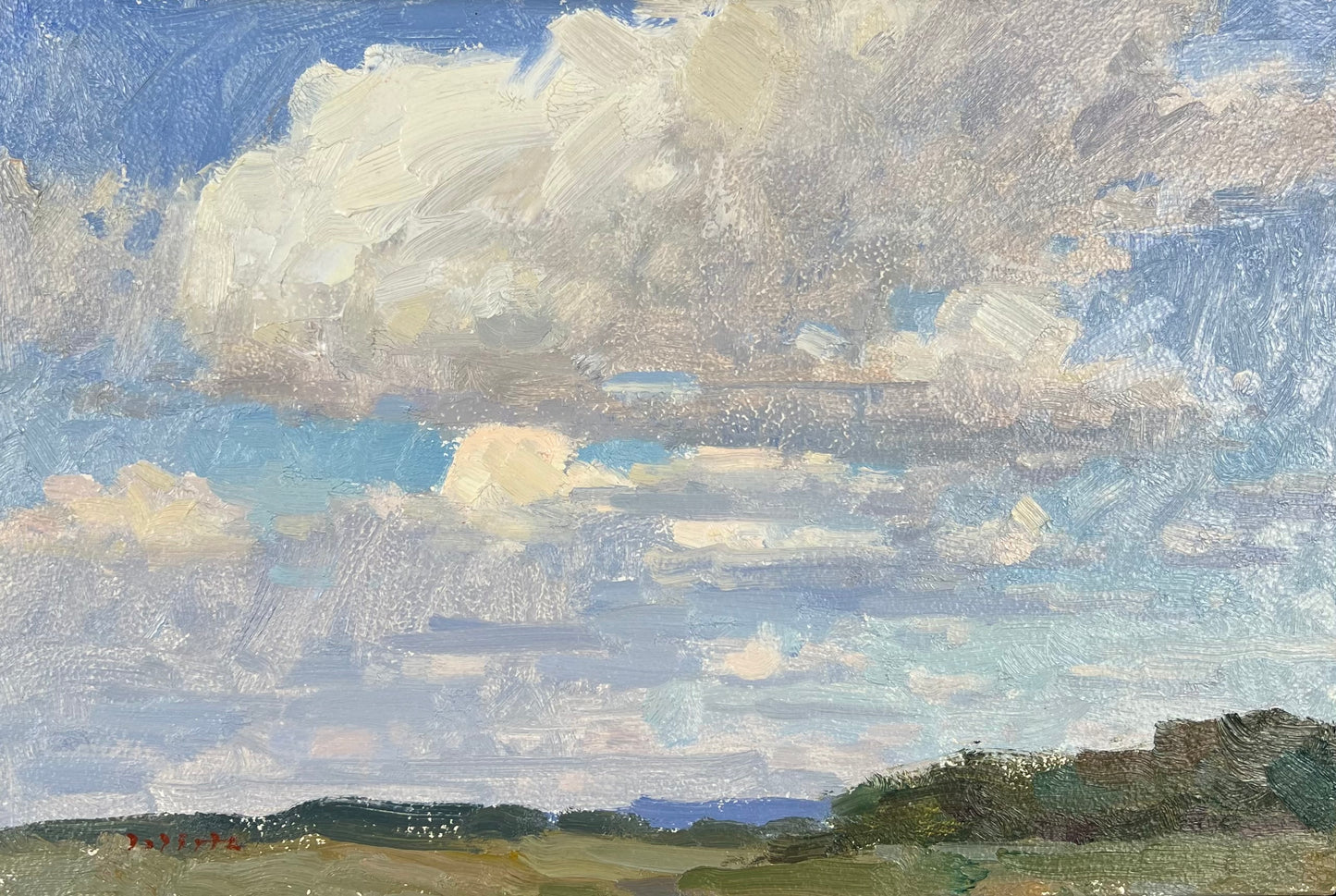 Wirtz, Björn, Sommerwolken II, 20 x 30cm, Ölgemälde