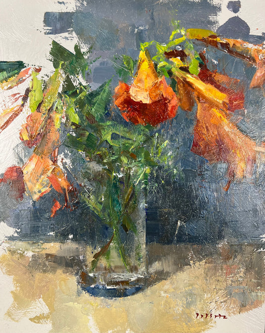 Wirtz, Björn, Trompeten, 30 x 24cm, Ölgemälde