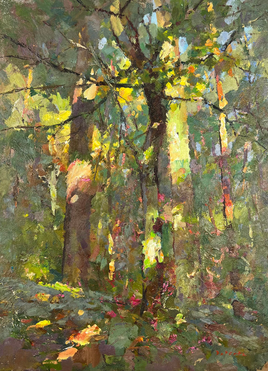 Wirtz, Björn, Waldgewebe, 40 x 30cm, Ölgemälde