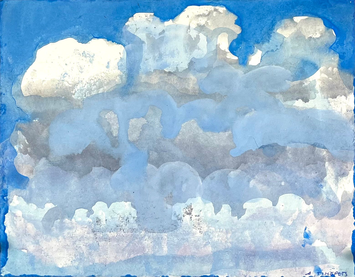 Tchepets, Anja, Wolken, 23,5 x 30cm, Gouache