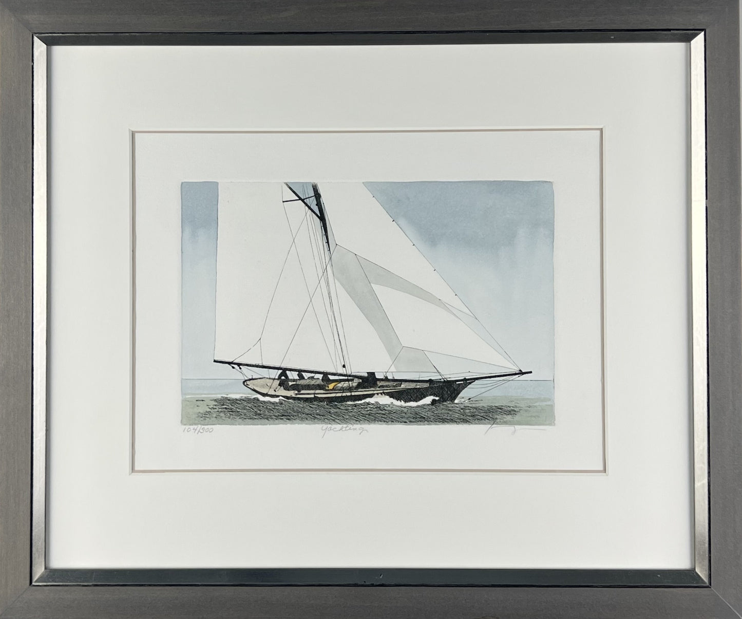 Kaczmarek, Frank, Yachting, 15 x 23cm, 104/300, Farbradierung