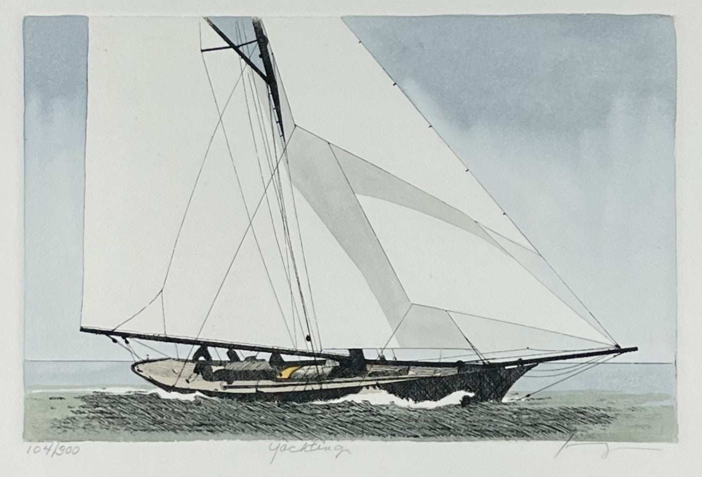 Kaczmarek, Frank, Yachting, 15 x 23cm, 104/300, Farbradierung