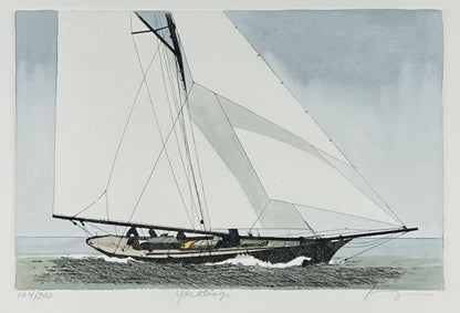 Kaczmarek, Frank, Yachting, 15 x 23cm, 104/300, Farbradierung