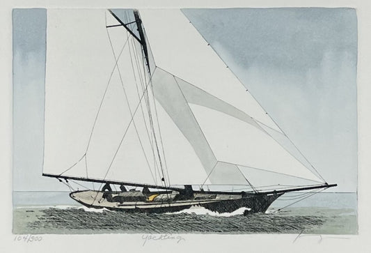 Kaczmarek, Frank, Yachting, 15 x 23cm, 104/300, Farbradierung