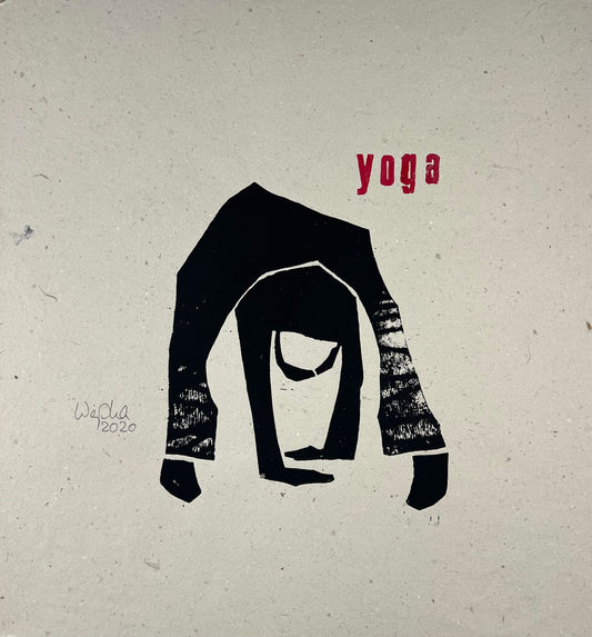 Weiss, Karina, Yoga I, 55 x 57,5cm, Holzschnitt