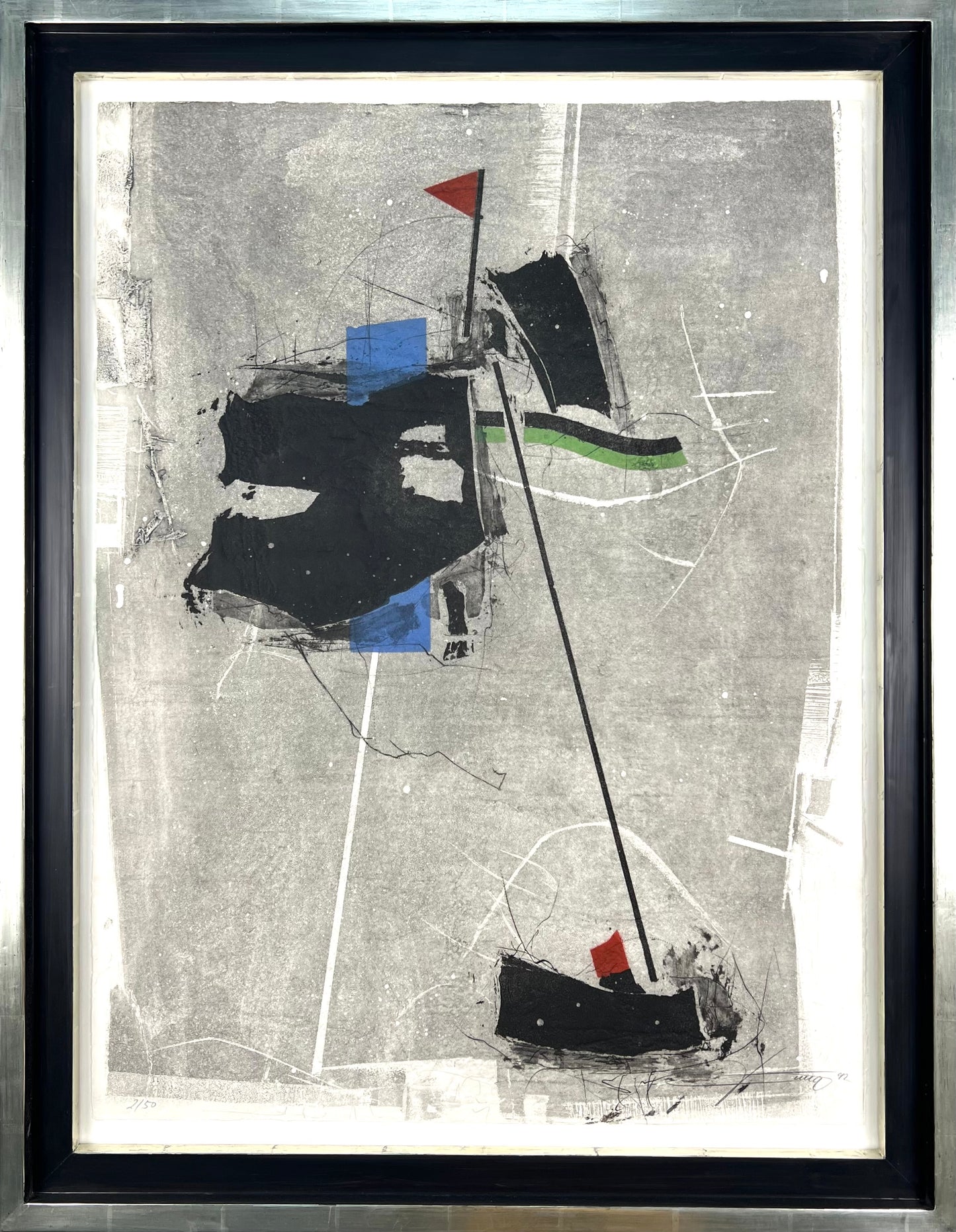 Jung, Manfred, Zeiträume 1, 76 x 57cm, 2/50, Lithografie