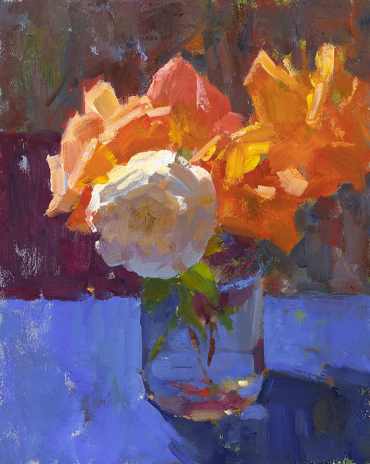 Wirtz, Björn, Zu Gast, 30 x 24cm, Ölgemälde