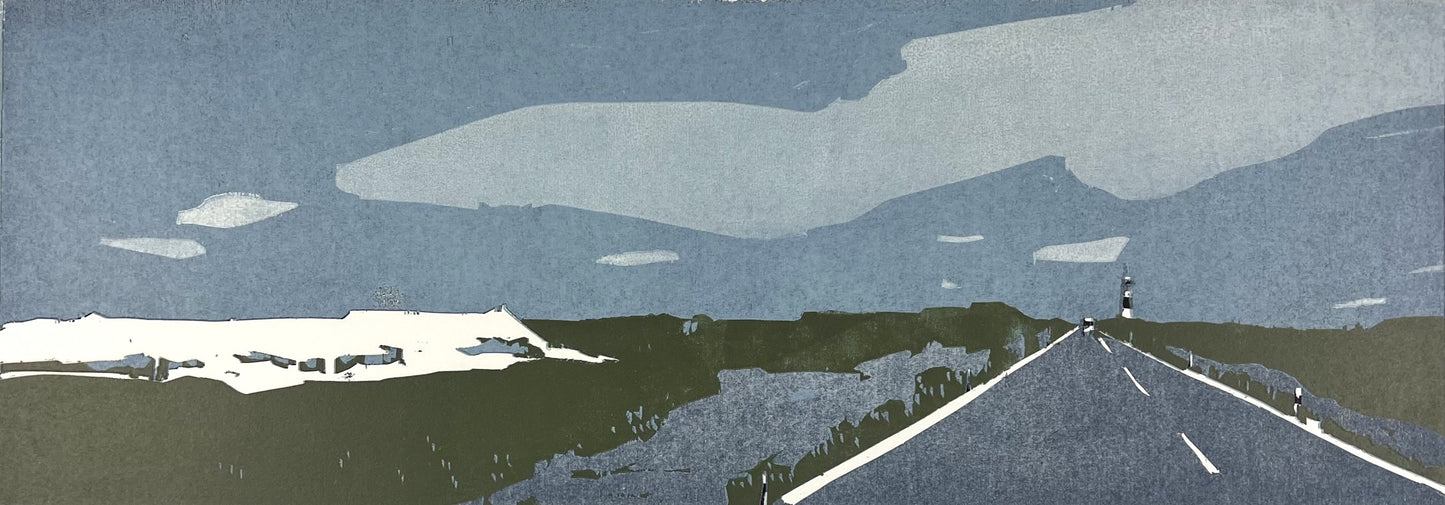 Nesterova, Anastasiya, Zum Ellenbogen, 21 x 60cm, 2/5, Farbholzschnitt