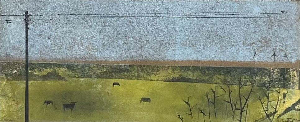Nesterova & Tchepets, Aus dem Zugfenster I, 37 x 15,5cm, Unikatdrucke (Mischtechnik)