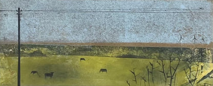 Nesterova & Tchepets, Aus dem Zugfenster I, 37 x 15,5cm, Unikatdrucke (Mischtechnik)