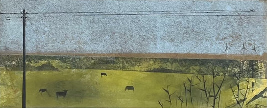 Nesterova & Tchepets, Aus dem Zugfenster I, 37 x 15,5cm, Unikatdrucke (Mischtechnik)