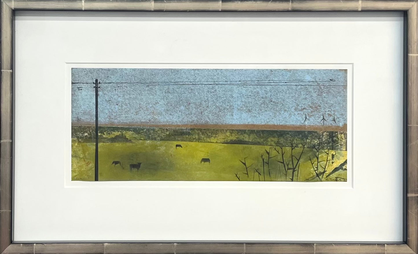 Nesterova & Tchepets, Aus dem Zugfenster I, 37 x 15,5cm, Unikatdrucke (Mischtechnik)